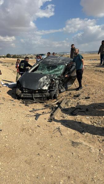 مصرع شخصين وإصابات أخرى في حادث مروّع قرب ترابين الصانع