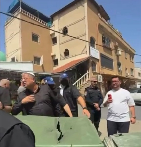 سكان سخنين يعربون عن استيائهم من الأوضاع الأمنية أثناء زيارة بن غفير